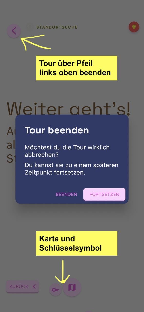 Tour beenden